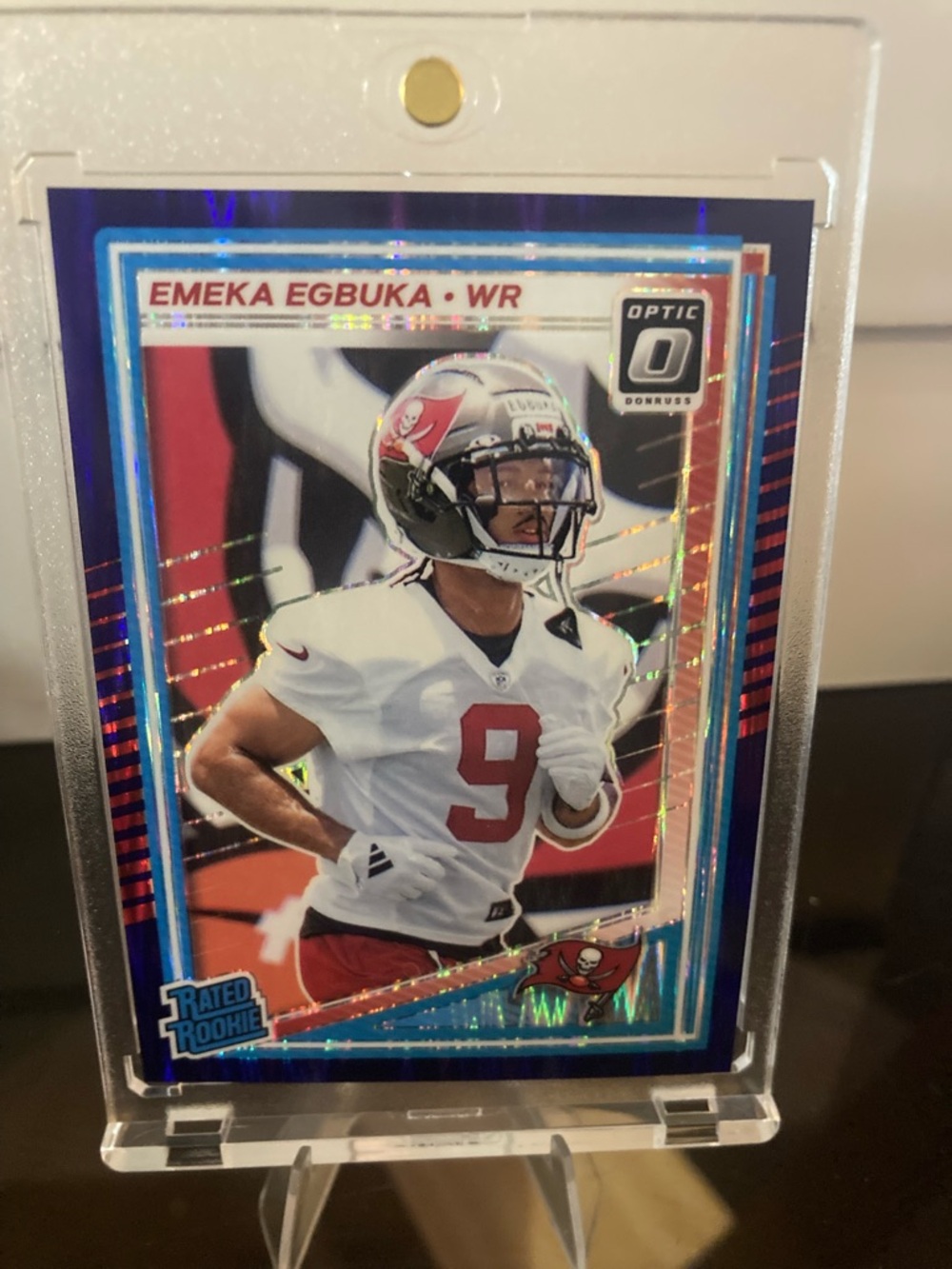 Emeka Egbuka Tampa Bay Buccaneers Rookie Card - White & Red